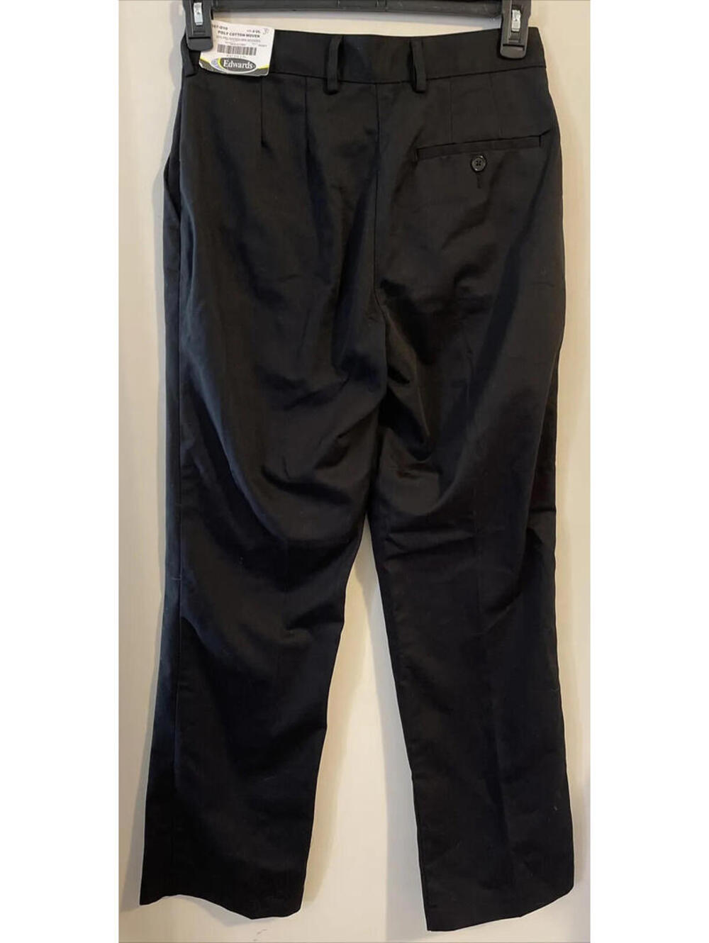 Edwards Womens Black Size 4 Poly Cotton Woven Chino Style Utility Pants NWT! M58